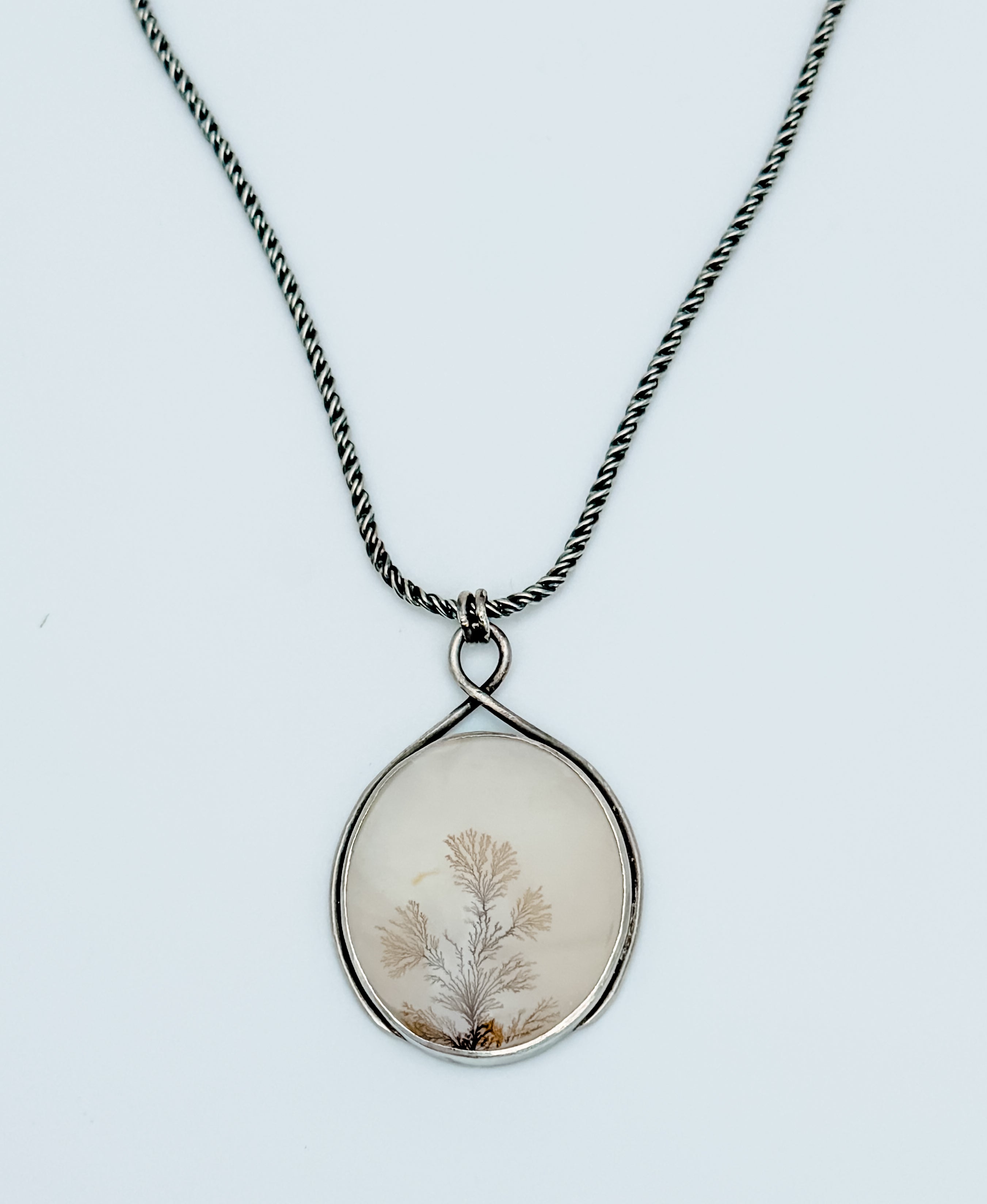 Dendritic Agate Tree Pendant
