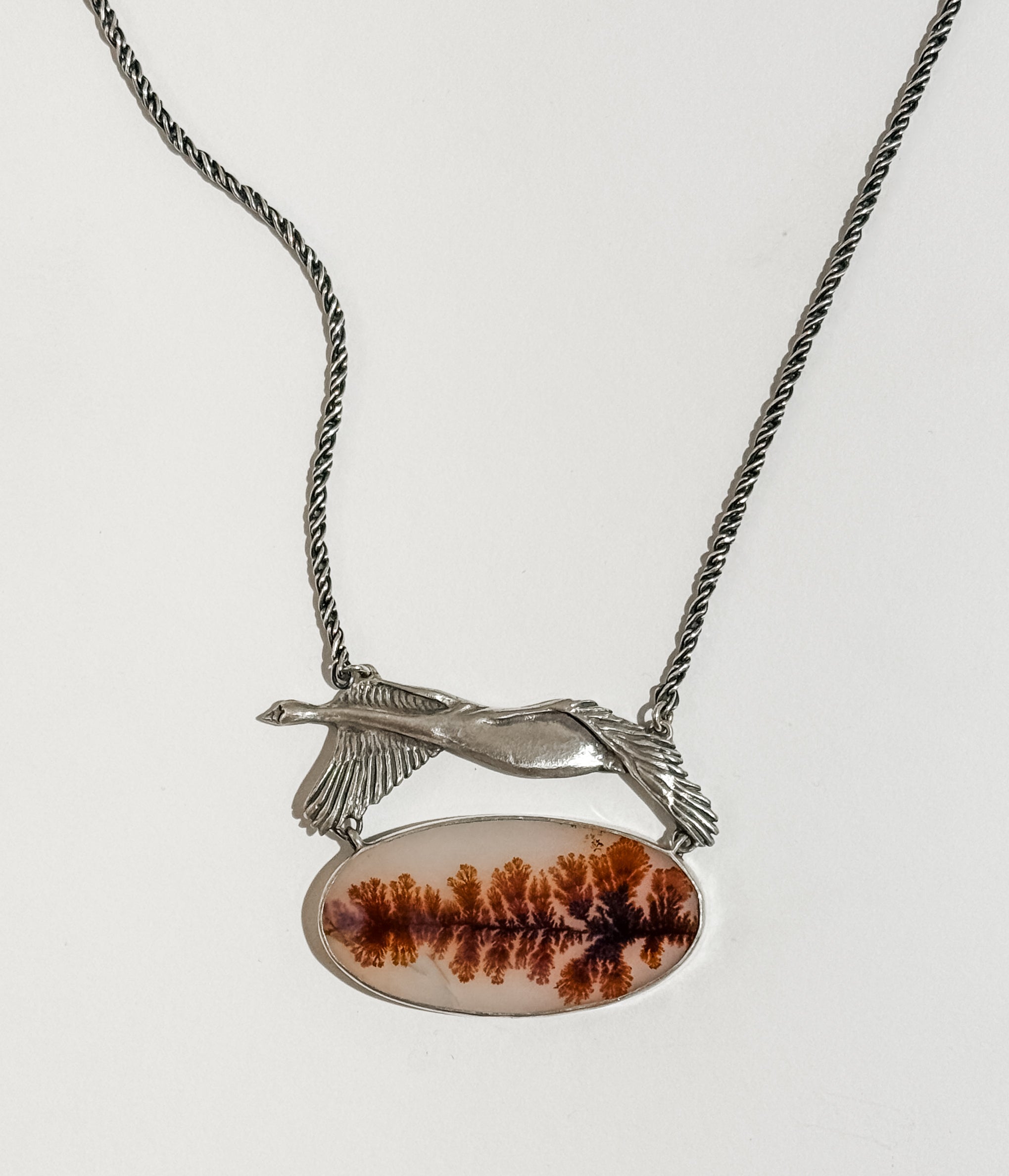 Autumn Goose Necklace