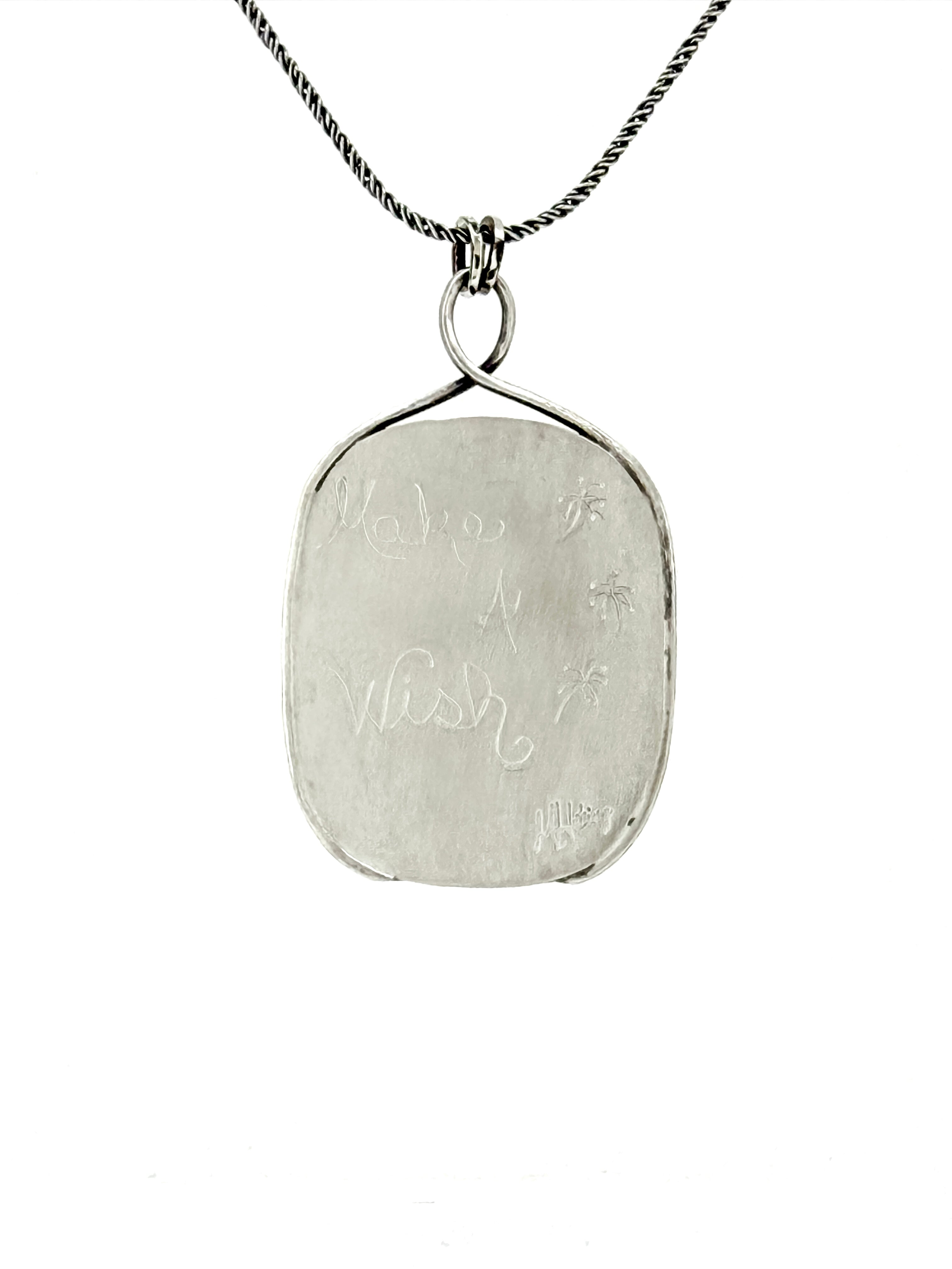 “Dandelion” Dendritic Agate Pendant