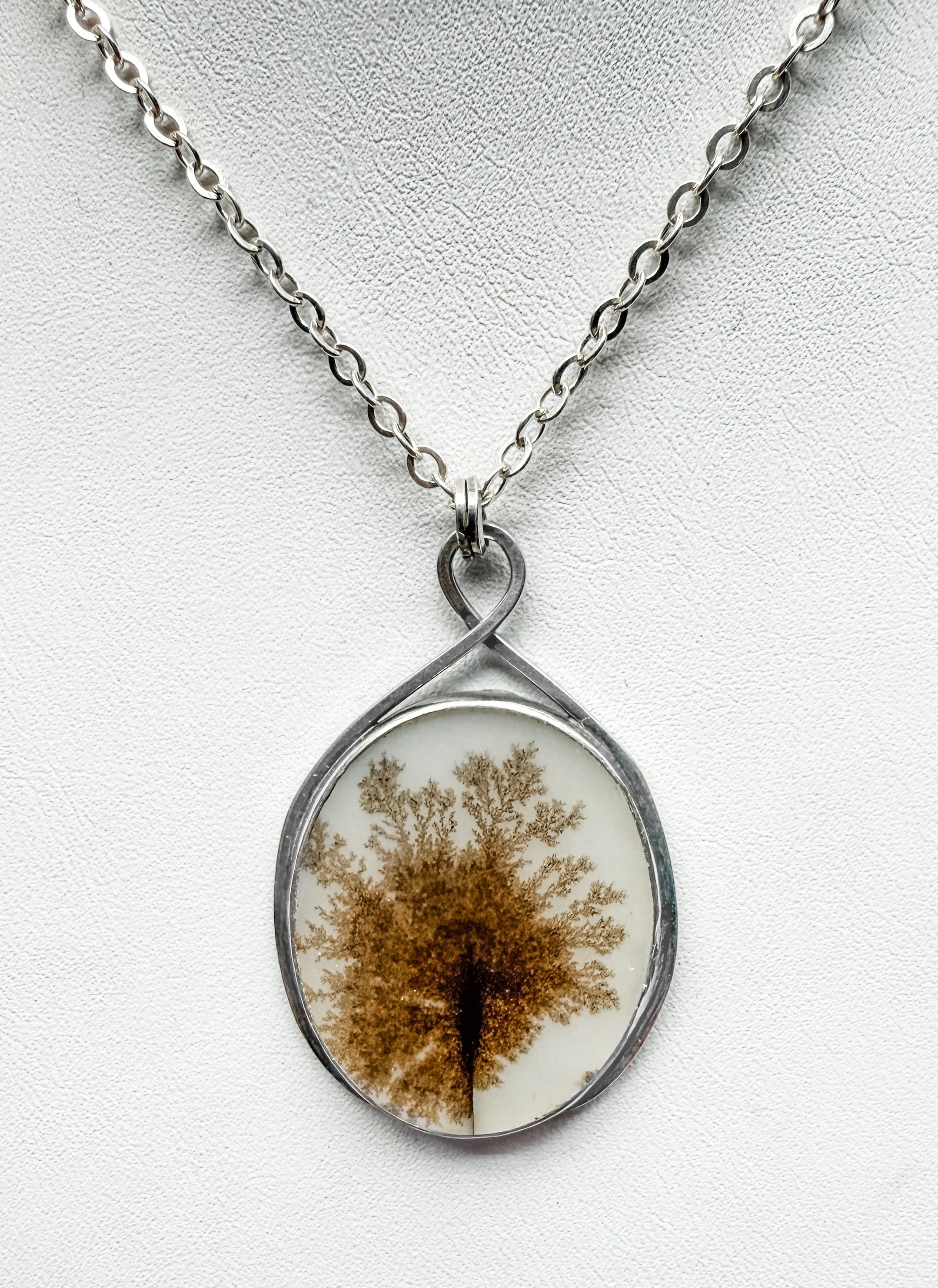 “Dandelion” Dendritic Agate Pendant