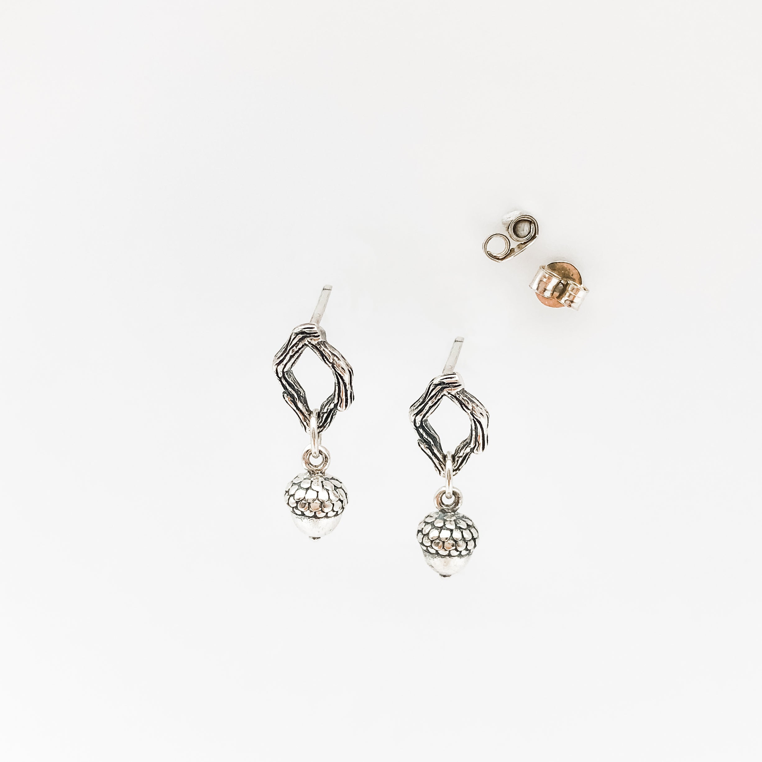 Branch and Acorn Earrings