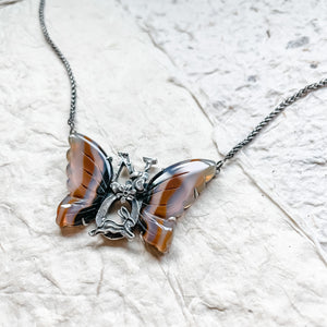 Butterfly “NO” Necklace